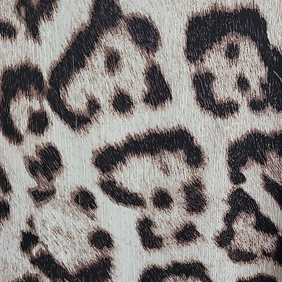 I.N.C. Leopard Print V-Neck Women's Top Size 14 - Picture 8 of 11